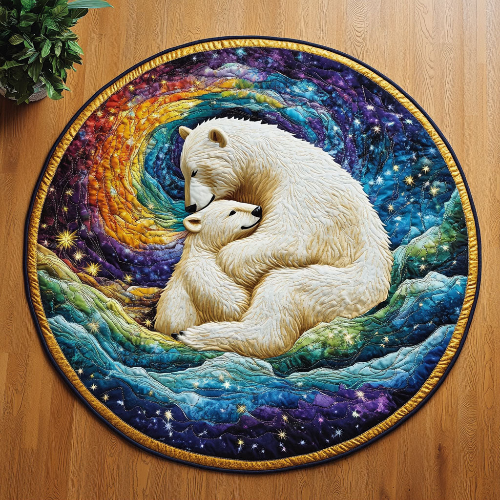 Glacier Hug CM0805029CL Quilted Round Mat