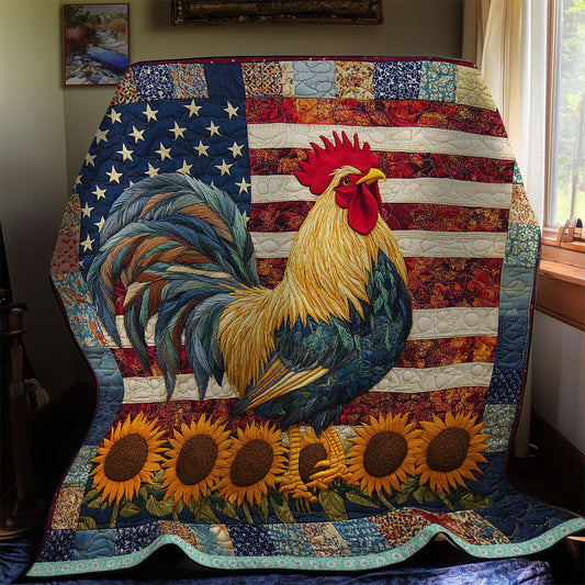 Sunflower Chicken WX2012049CL Quilt