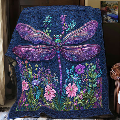 Purple Dragonfly WY2001097CL Quilt