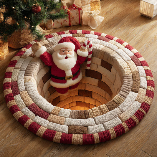 Santa Pit CW1811068CL Quilted Round Mat