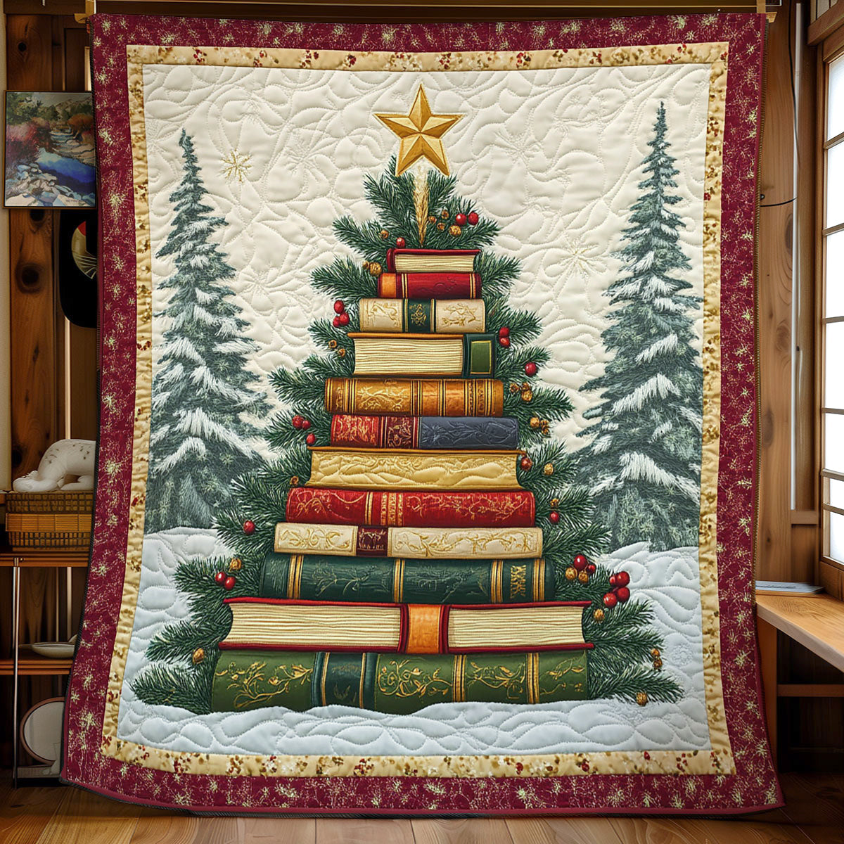 Christmas Book CW1711028CL Quilt