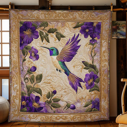 Purple Hummingbird WN0801055CL Quilt