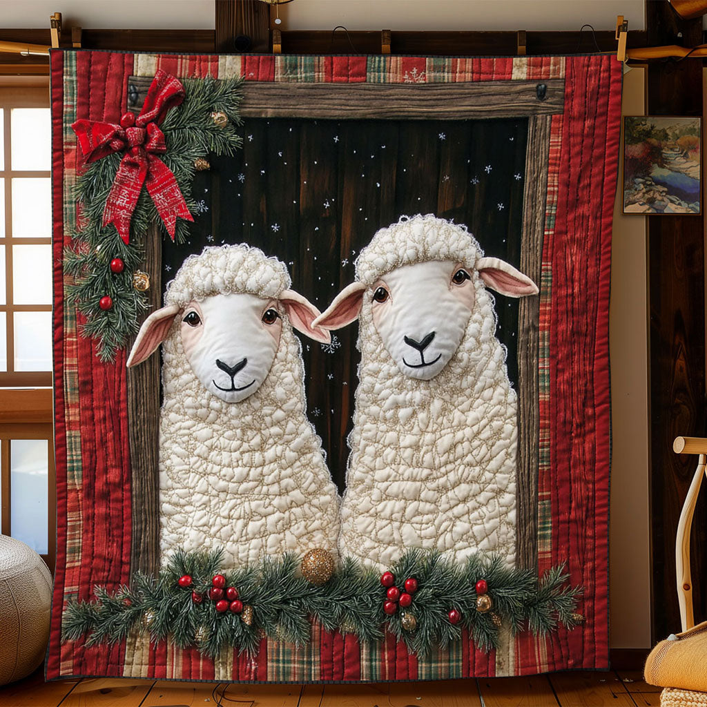 Classic Christmas Sheep WN1711007CL Quilt