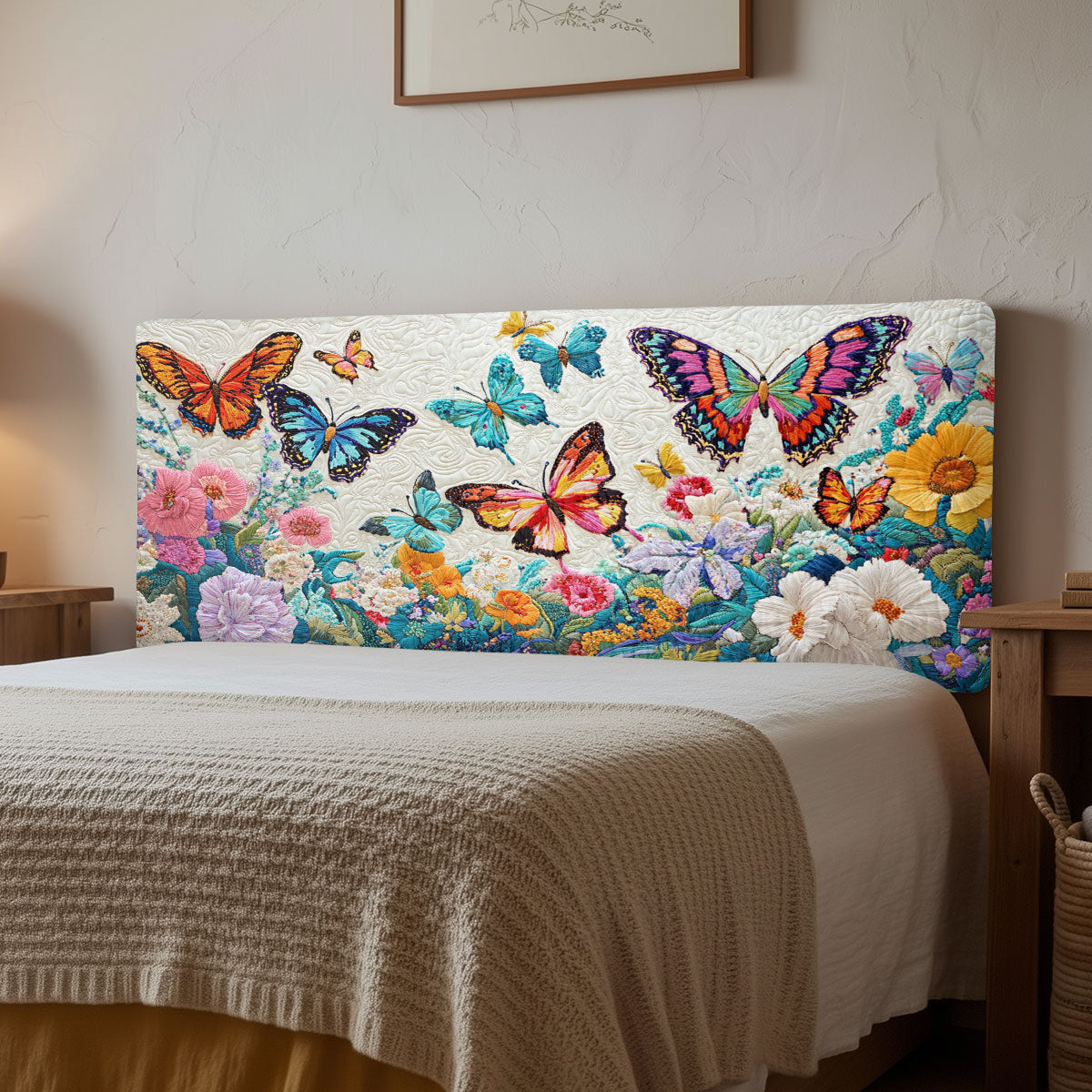 Butterfly Charm CW2412004CL Quilted Headboard Slipcover