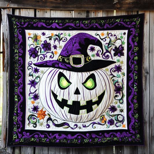 Pumpkin Witch Circle WN1808042CL Quilt