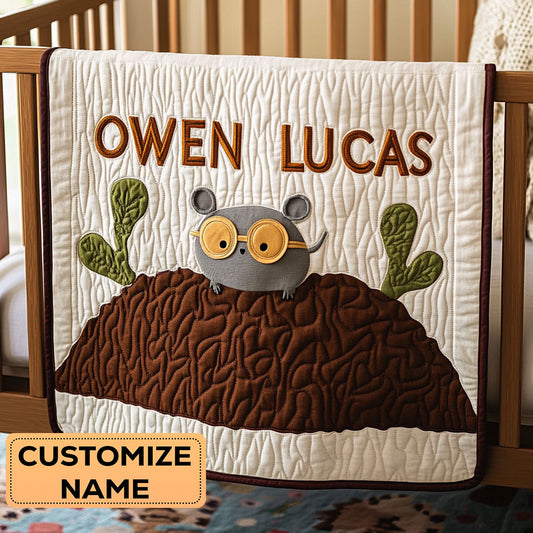 Earthy Eyeglass  CP2807102CL Personalized Baby Quilt