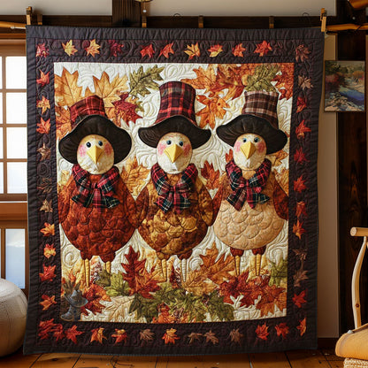 Whimsical Turkey WN1511060CL Quilt