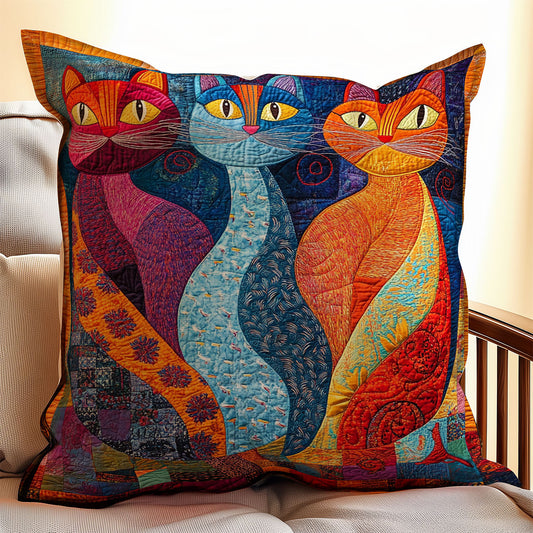 Vibrant Cat WX2201156CL Quilt Pillow Case