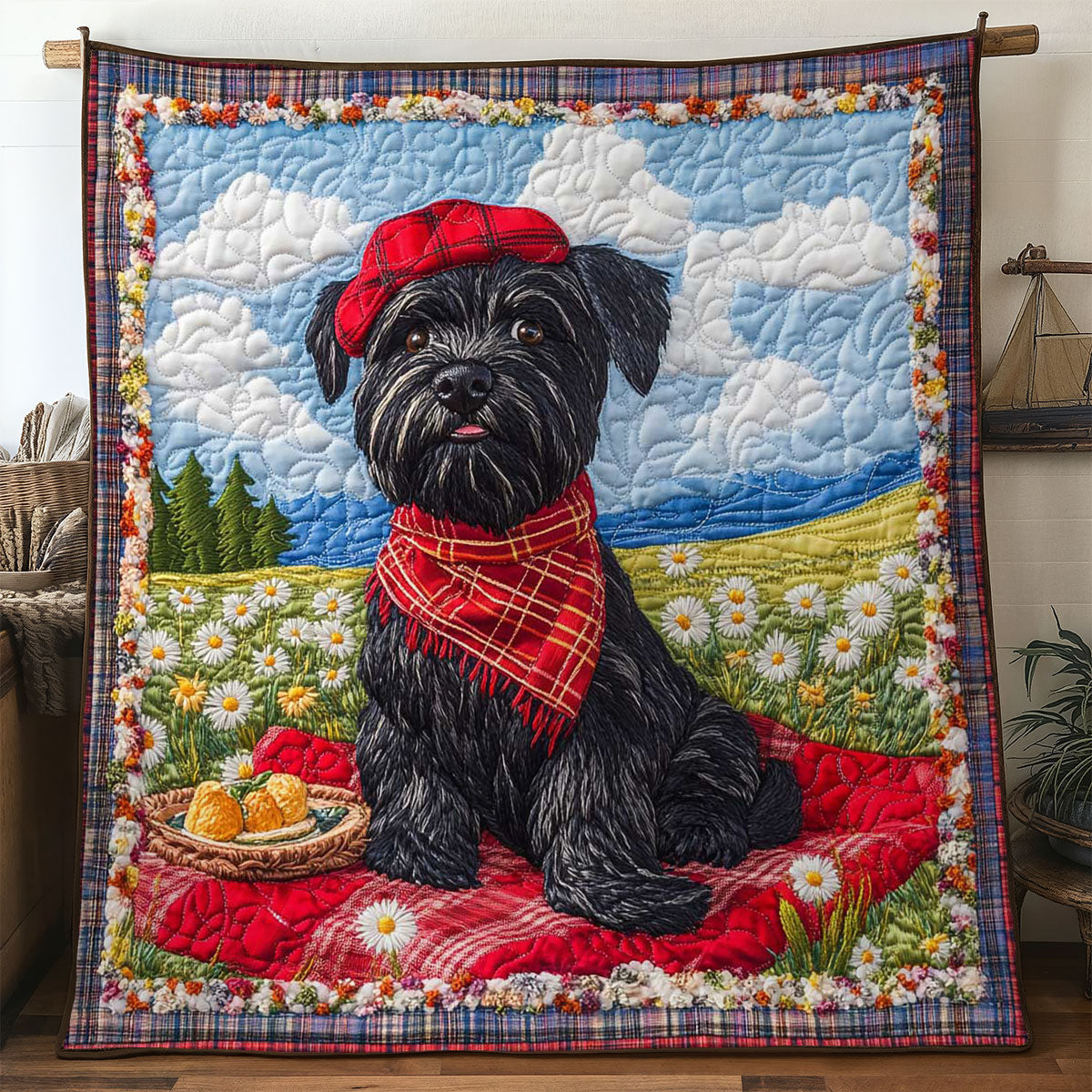 Scottish Terrier Cozy WN2104039CL Quilt