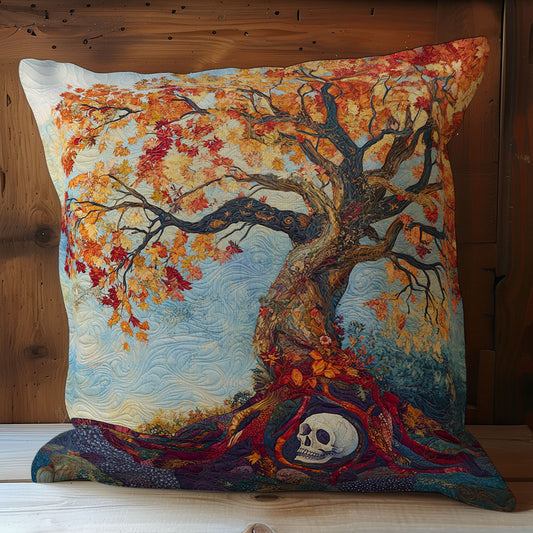 Autumn Tree And Skull WY1302128CL Quilt Pillow Case