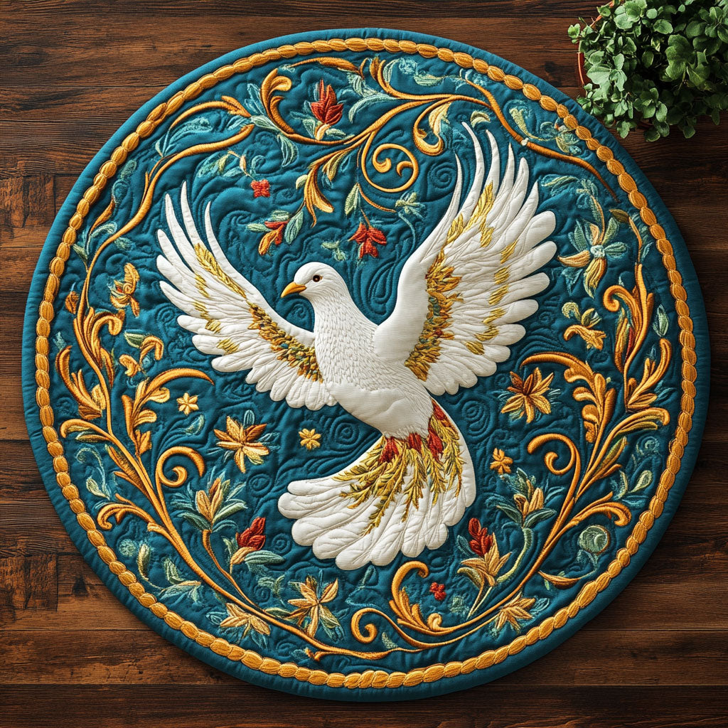 Wings of Peace CM2904005CL Quilted Round Mat