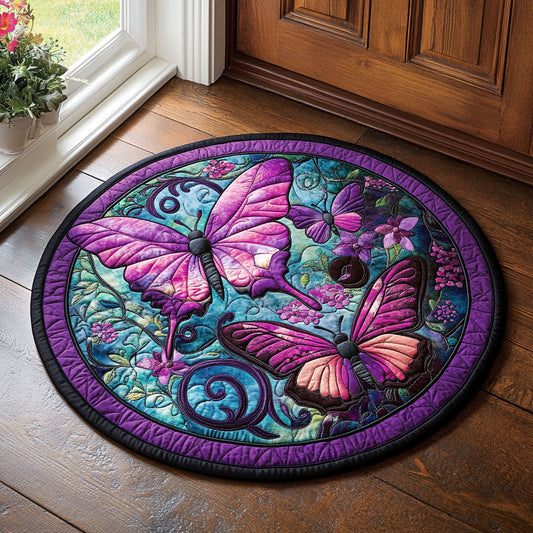Purple Dance CP0307047CL Quilted Round Mat