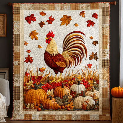 Rooster in Autumn Harvest DH1109007CL Quilt