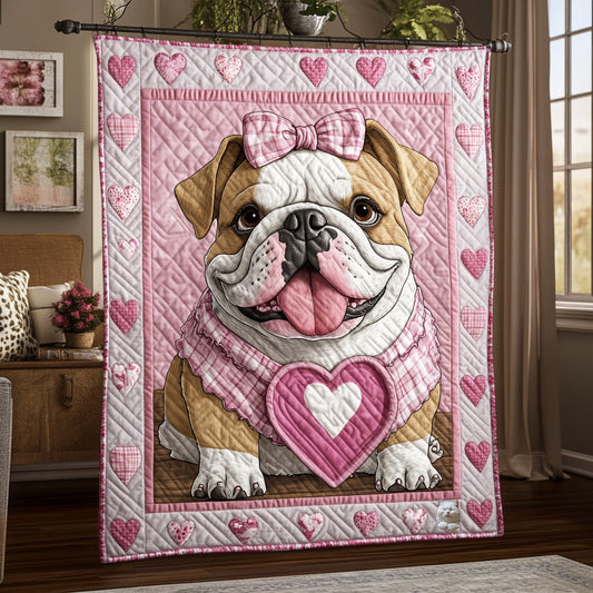 Pinky Bulldog Princess WU1710004CL Quilt