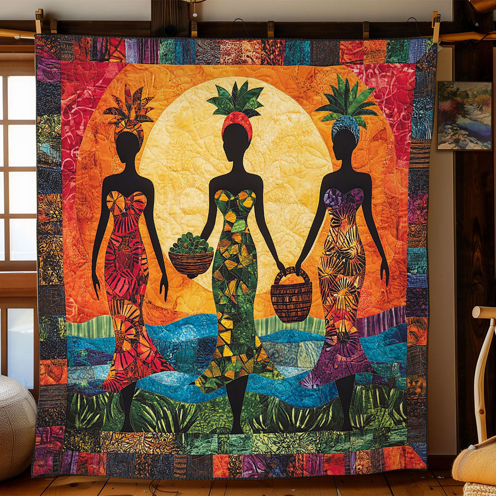 Desert Sun African Woman WN2111004CL Quilt
