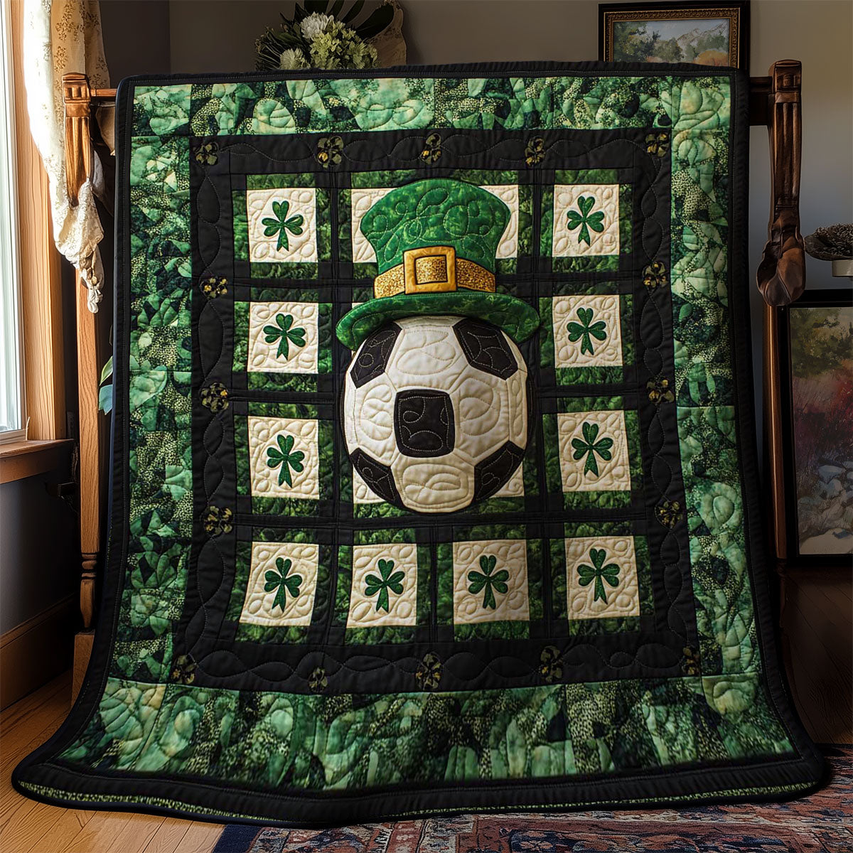 Shamrock Patrick's Day Game WN2712024CL Quilt