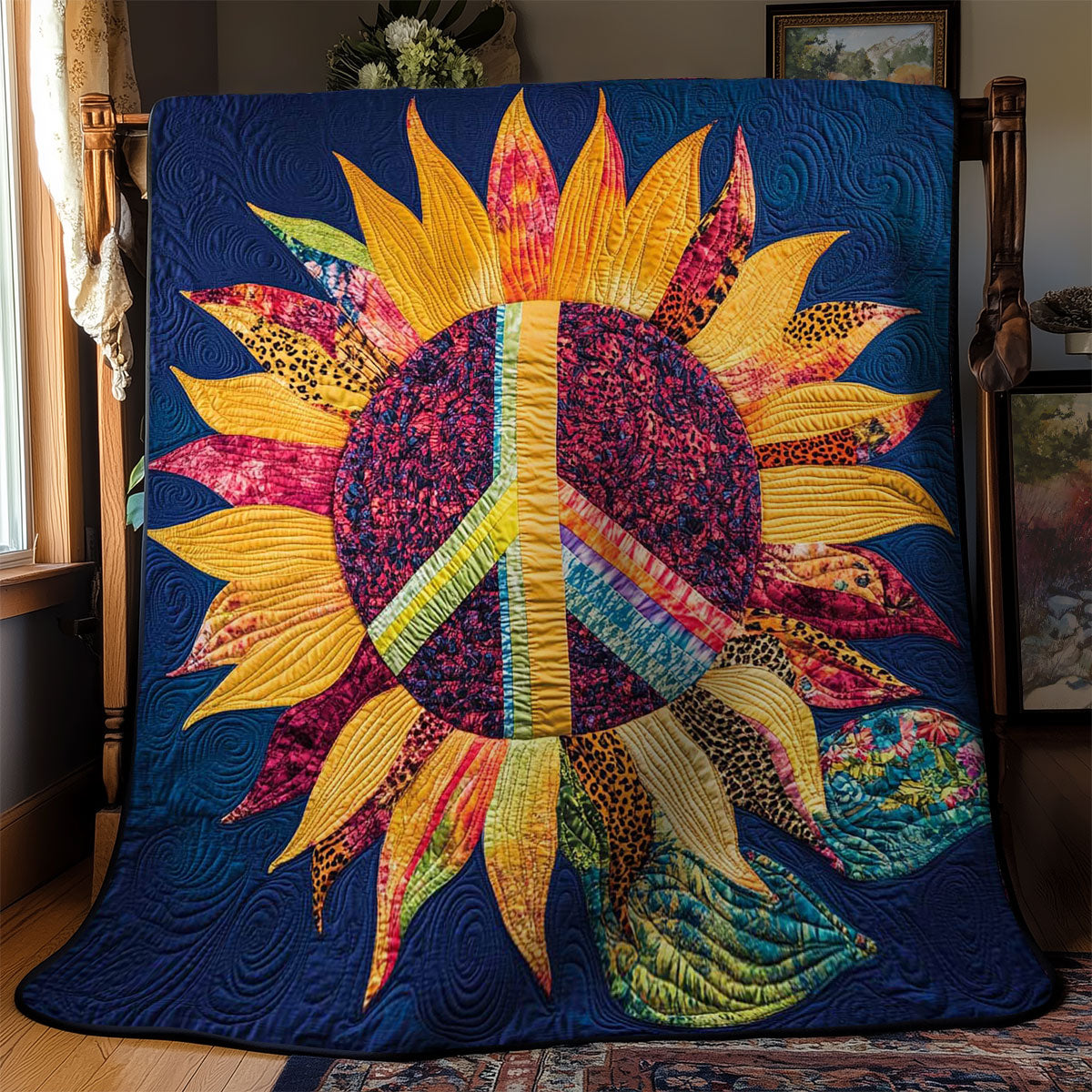 Sunflower Peace Spirit WN1501028CL Quilt