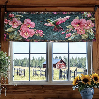 Hummingbird Orchid WN1706057CL Quilted Valance