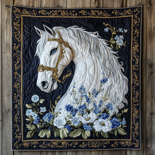 Horse Flower WX1905027CL Quilt