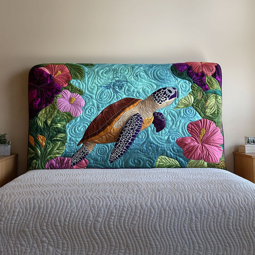 Hibicus Turtle QA2212014CL Quilted Headboard Slipcover