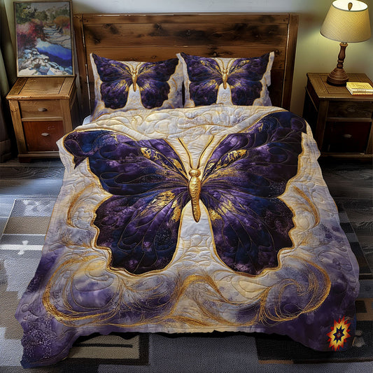 Mystic Purple Butterfly WY09120060CL Duvet Cover Set
