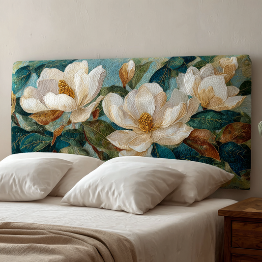 Magnolia Blossoms XR2312006CL Quilted Headboard Slipcover