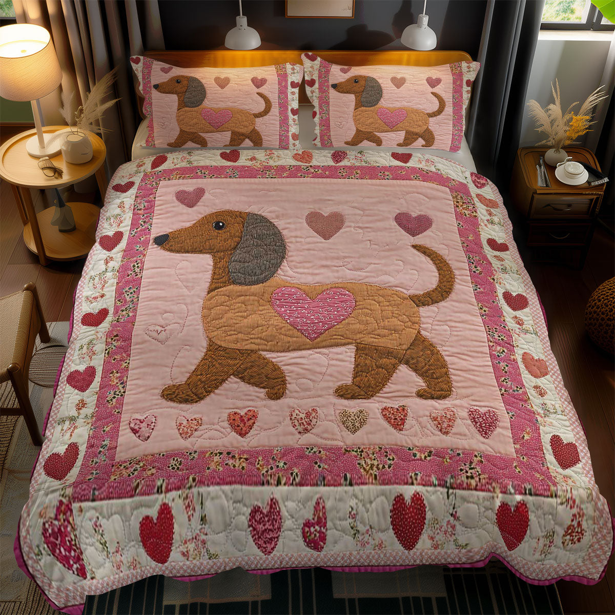 Sweet Dachshund WN3112072CL Duvet Cover Set