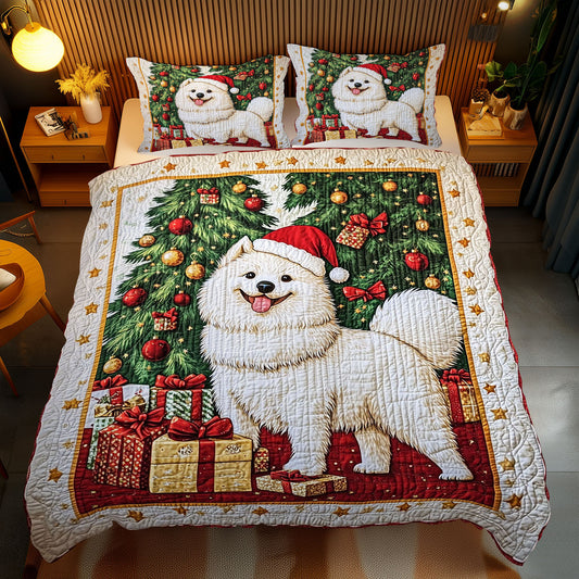 Christmas Samoyed WJ2310023CL Duvet Cover Set