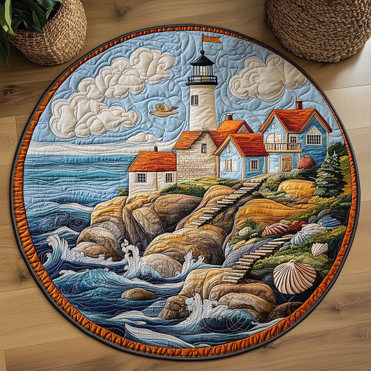 Lighthouse Watch WN0408046CL Quilted Round Mat