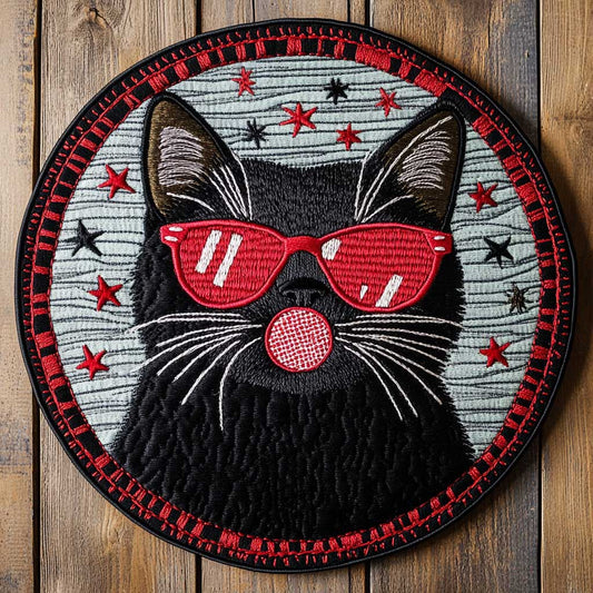 Cool Cat WN2404003CL Quilted Round Mat