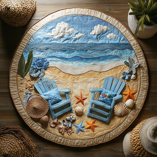 Sea Chill WY1706065CL Quilted Round Mat