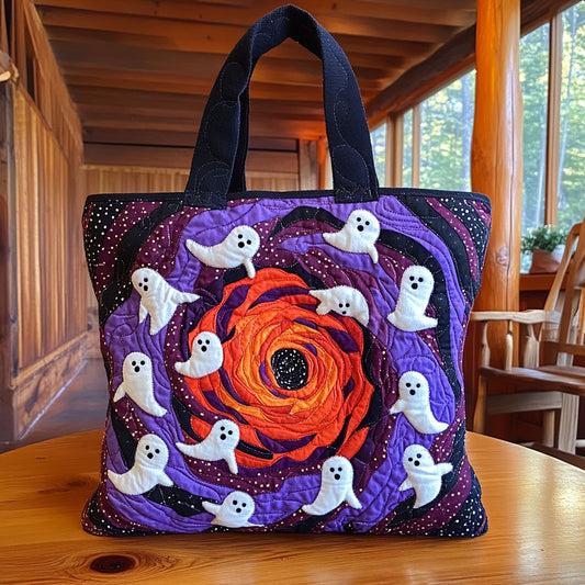 Ghost Gathering CW2209021CL Quilted Tote Bag