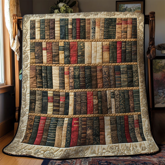 Bookshelf In Library WY0901009CL Quilt