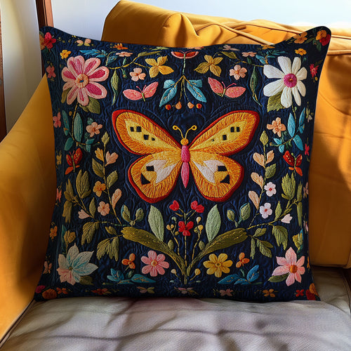 Flower Butterfly WJ2111042CL Quilt Pillow Case