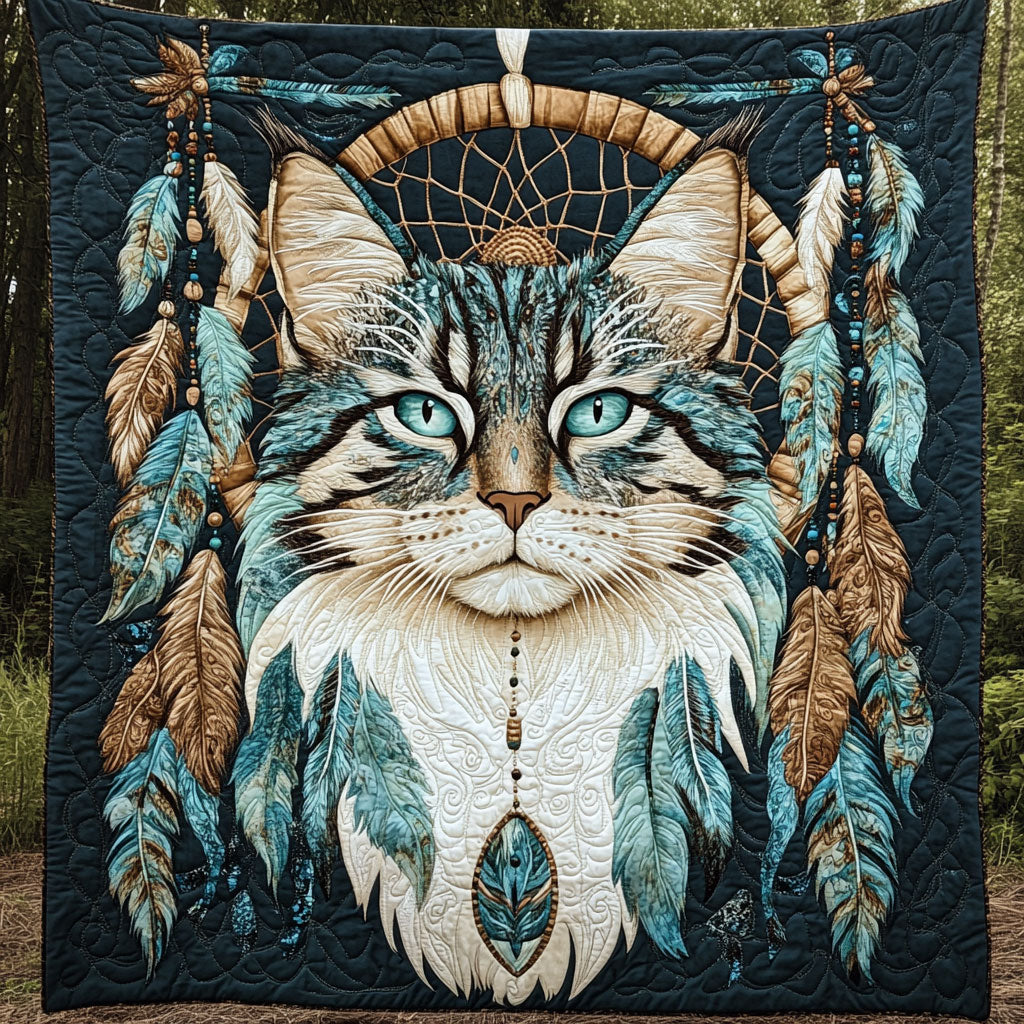 Dreamcatcher Cat WP1505059CL Quilt