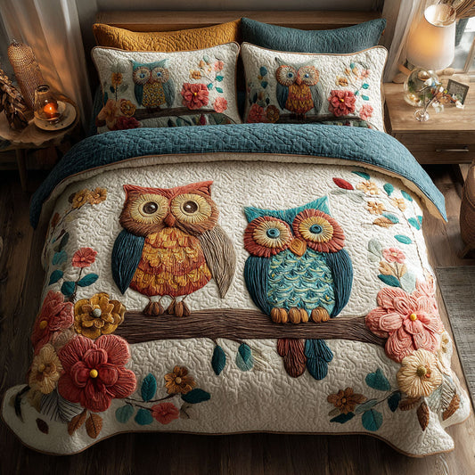 Owl Bloom Forest CW0210043CL Duvet Cover Set