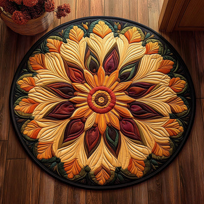 Mandala Embrace CM0606001CL Quilted Round Mat