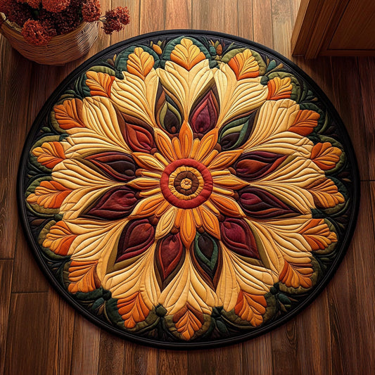 Mandala Embrace CM0606001CL Quilted Round Mat