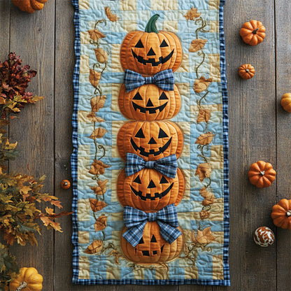 Happy Harvest Stack WY0907035CL Quilted Table Runner