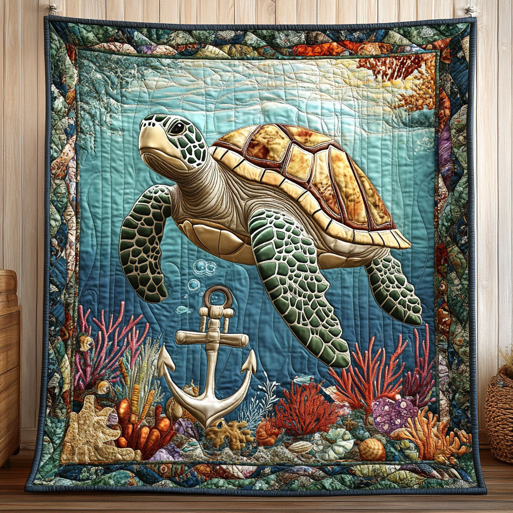 Beautiful Sea Turtle CQ2905024CL Quilt