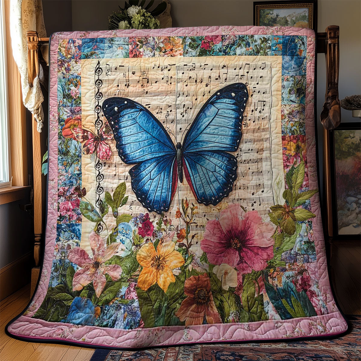 Butterfly In Bloom WN2403009CL Quilt