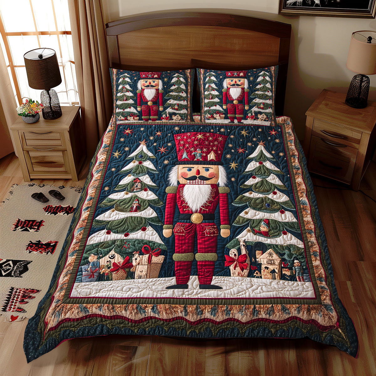 Nutcracker Soldier Noel WX2311078CL Duvet Cover Set