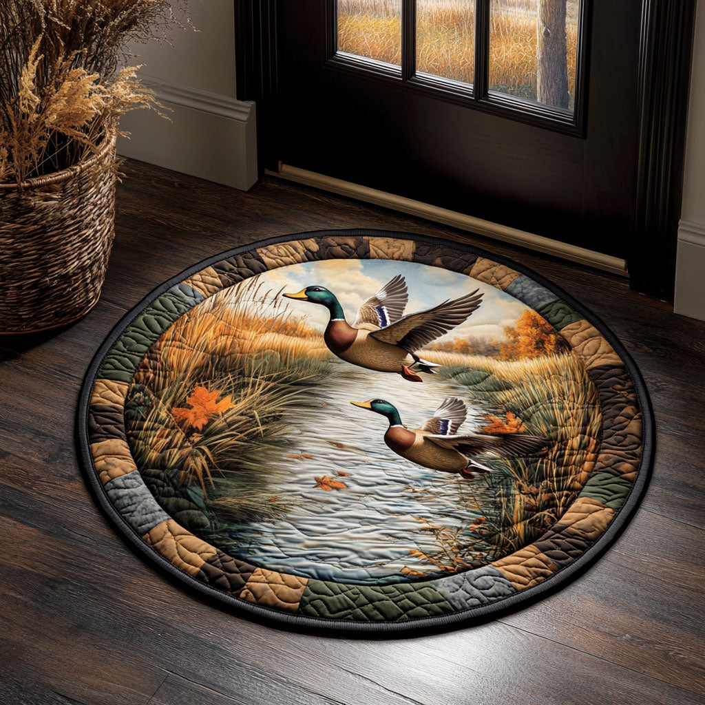 Duckie Pond CM2605016CL Quilted Round Mat