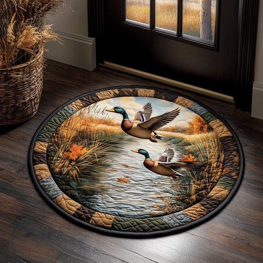 Duckie Pond CM2605016CL Quilted Round Mat