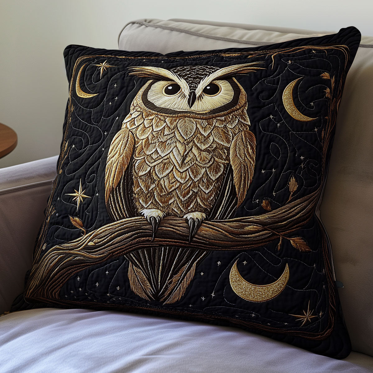 Golden Owl Night WX2512132CL Quilt Pillow Case