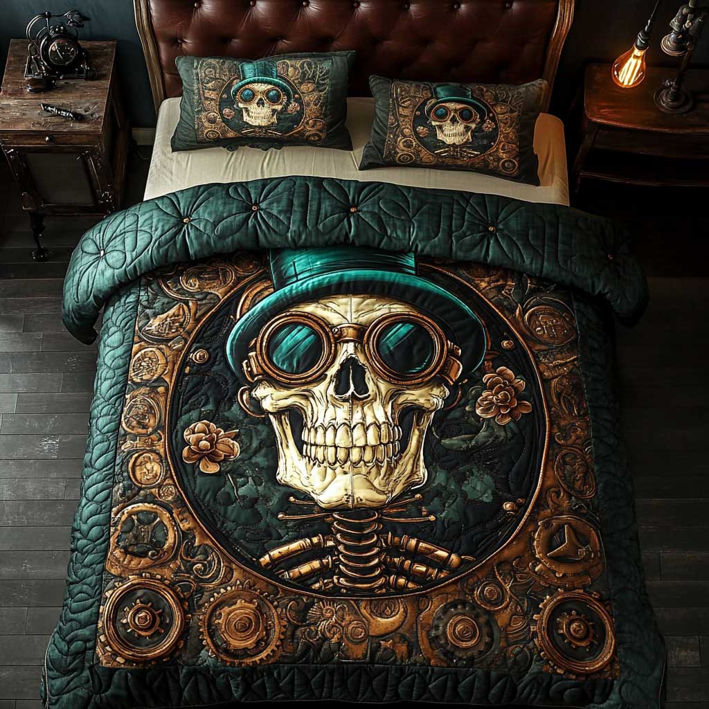 Top Hat Skull WN1005067CL Duvet Cover Set