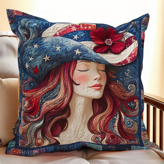 Patriot Pretty Girl WX1306080CL Quilt Pillow Case