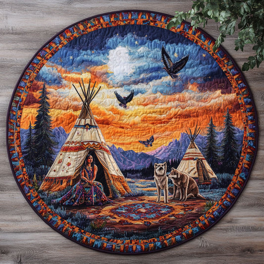 Native American Camping WX0605037CL Quilted Round Mat