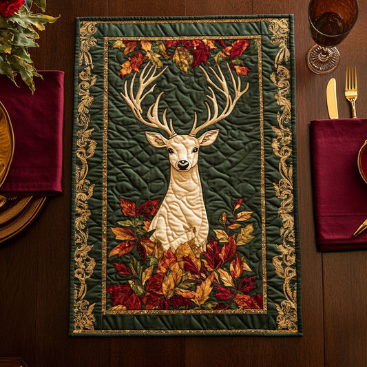 Charming Deer CP2105019CL Quilted Table Runner