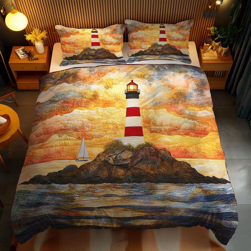 Sunset Lighthouse WN0502097CL Duvet Cover Set